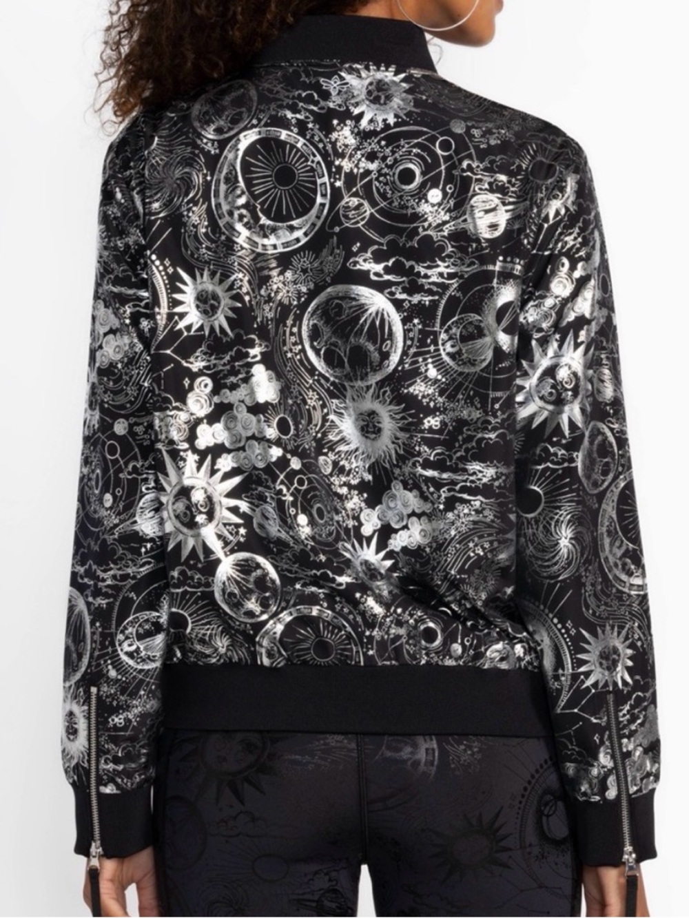 Johnny Was Bee Active Drop Shoulder Bomber Jacket